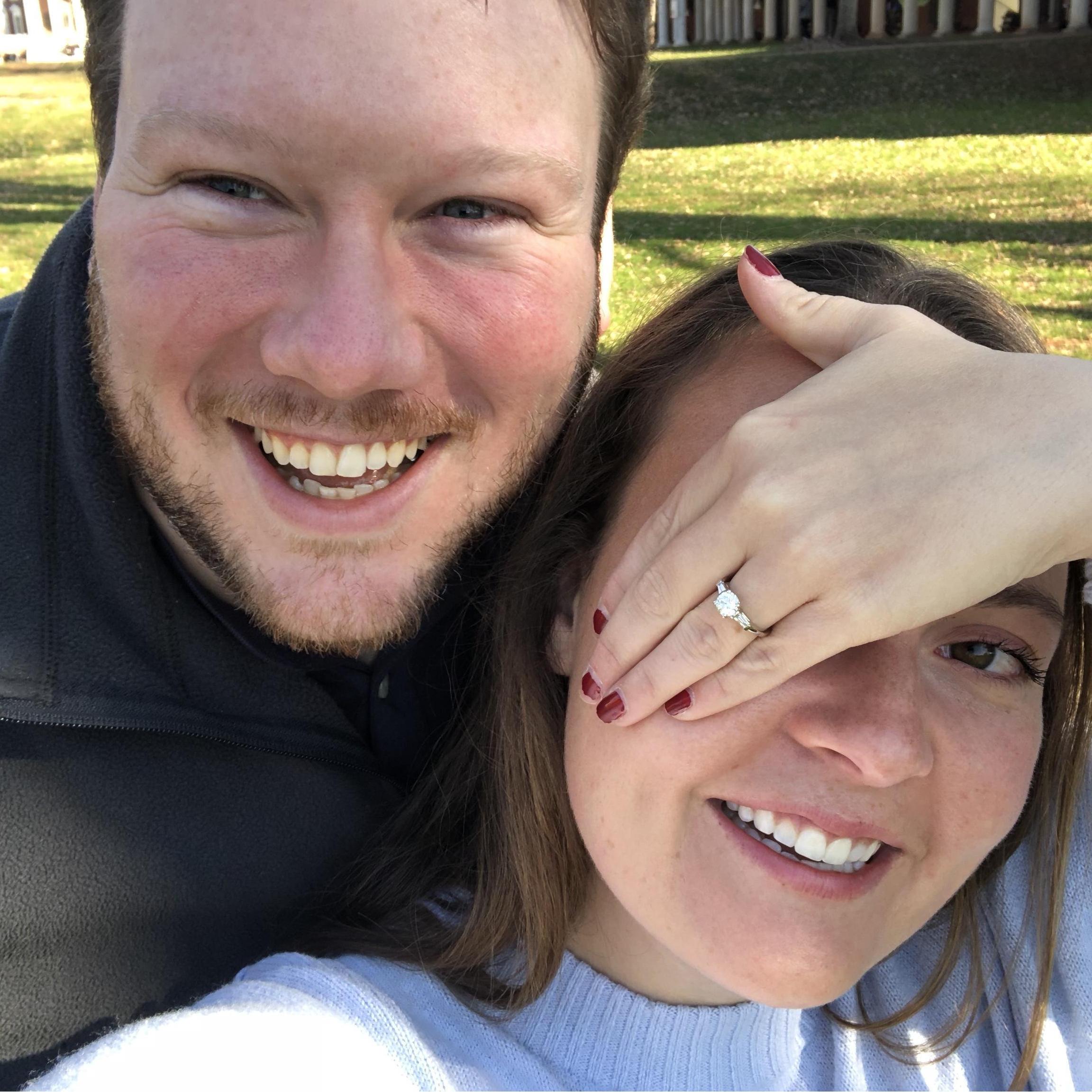 Happy & getting married! WOO HOO