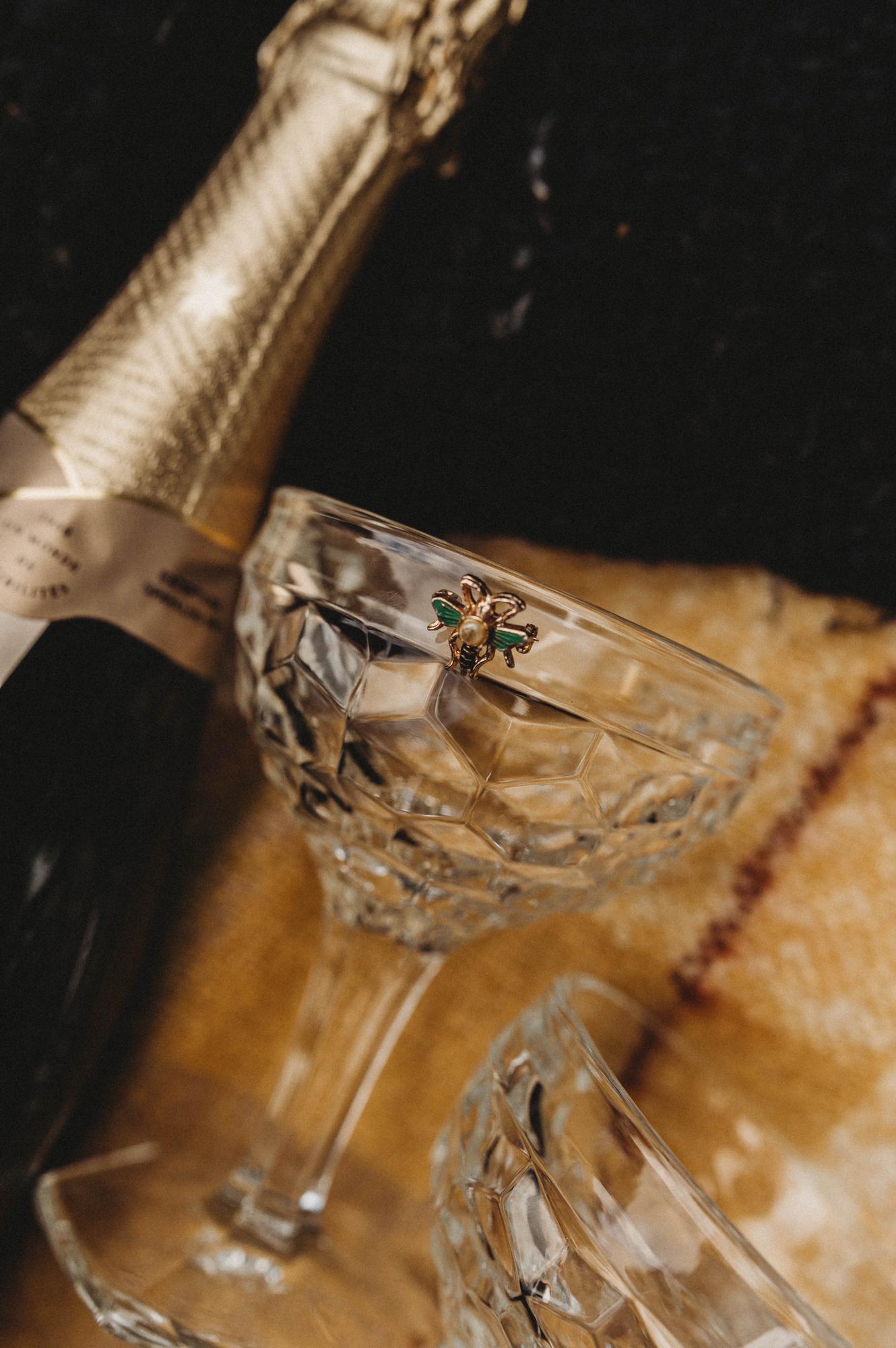 This bee pin belonged to Hayden's Grandmother, Wanda. It has been passed down to Grace and it is incredibly special to her. You'll even find it hidden in her bouquet!