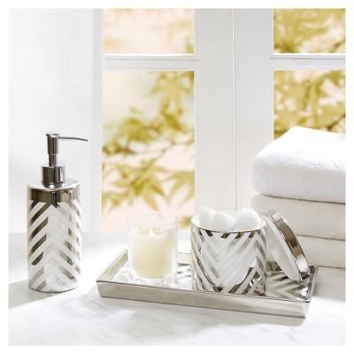 Arrow Bath Coordinate Set Silver
