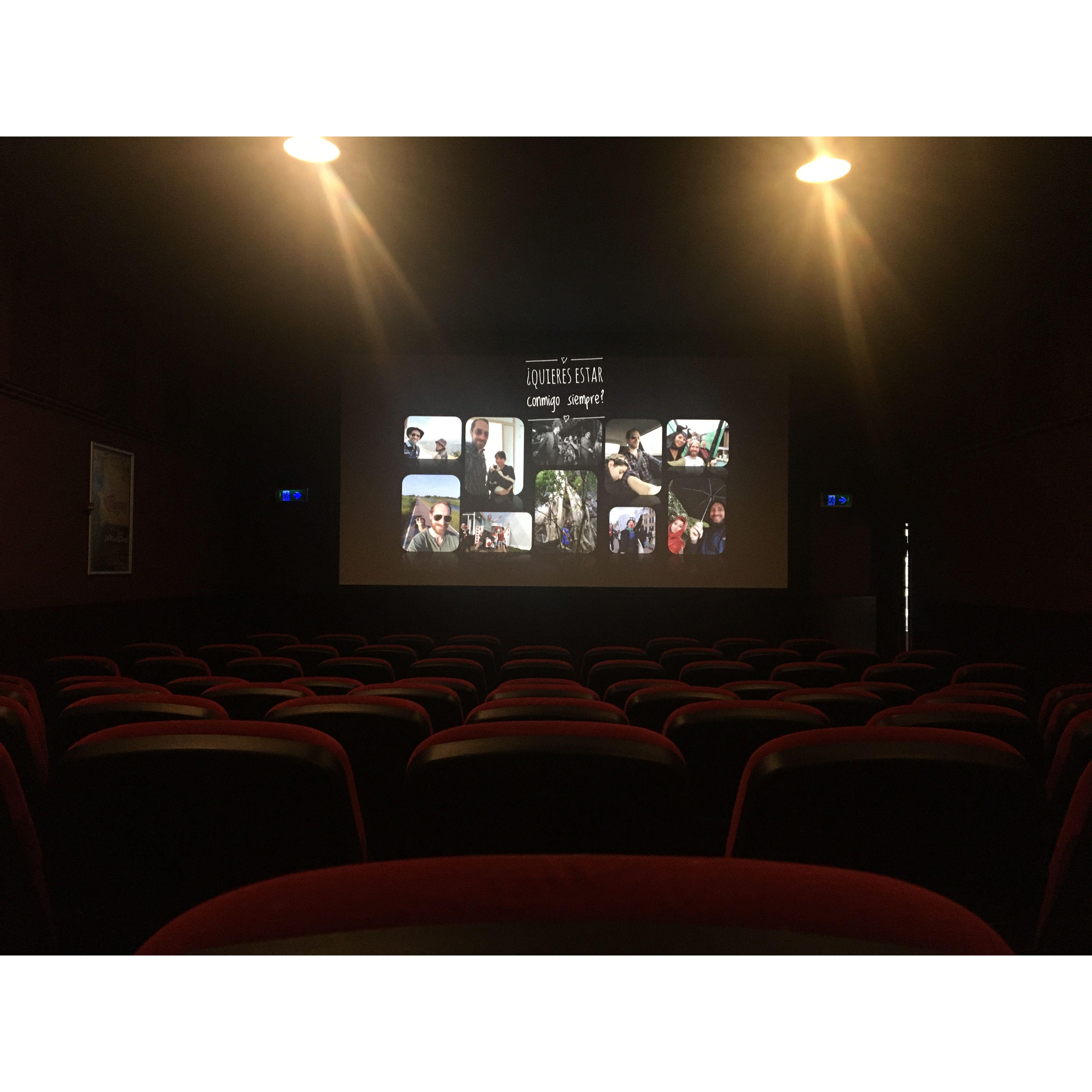 How he proposed: in the movie theater where they had their first date on the same day, same zaal exactly 6 years later 💖