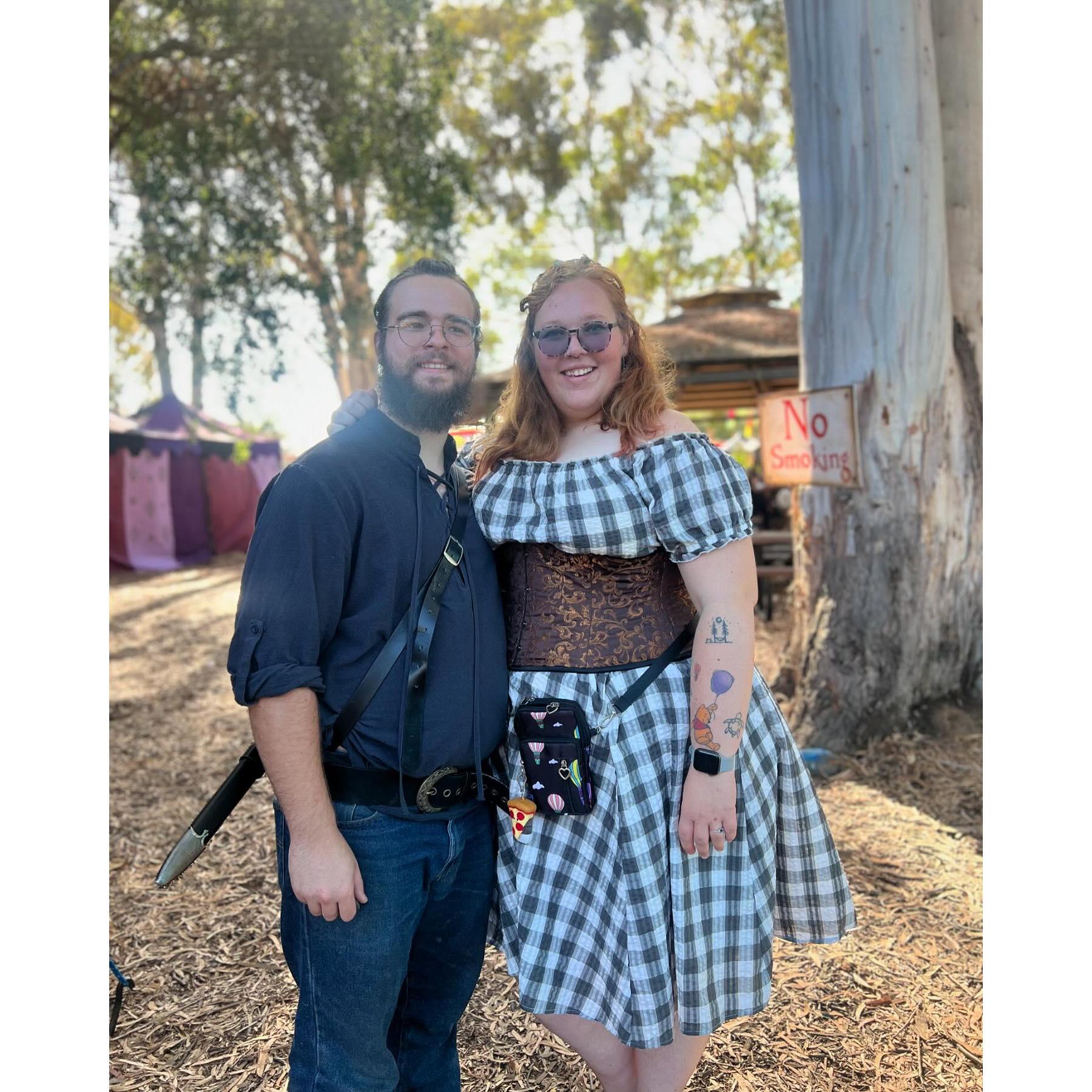 Our first renaissance fair together