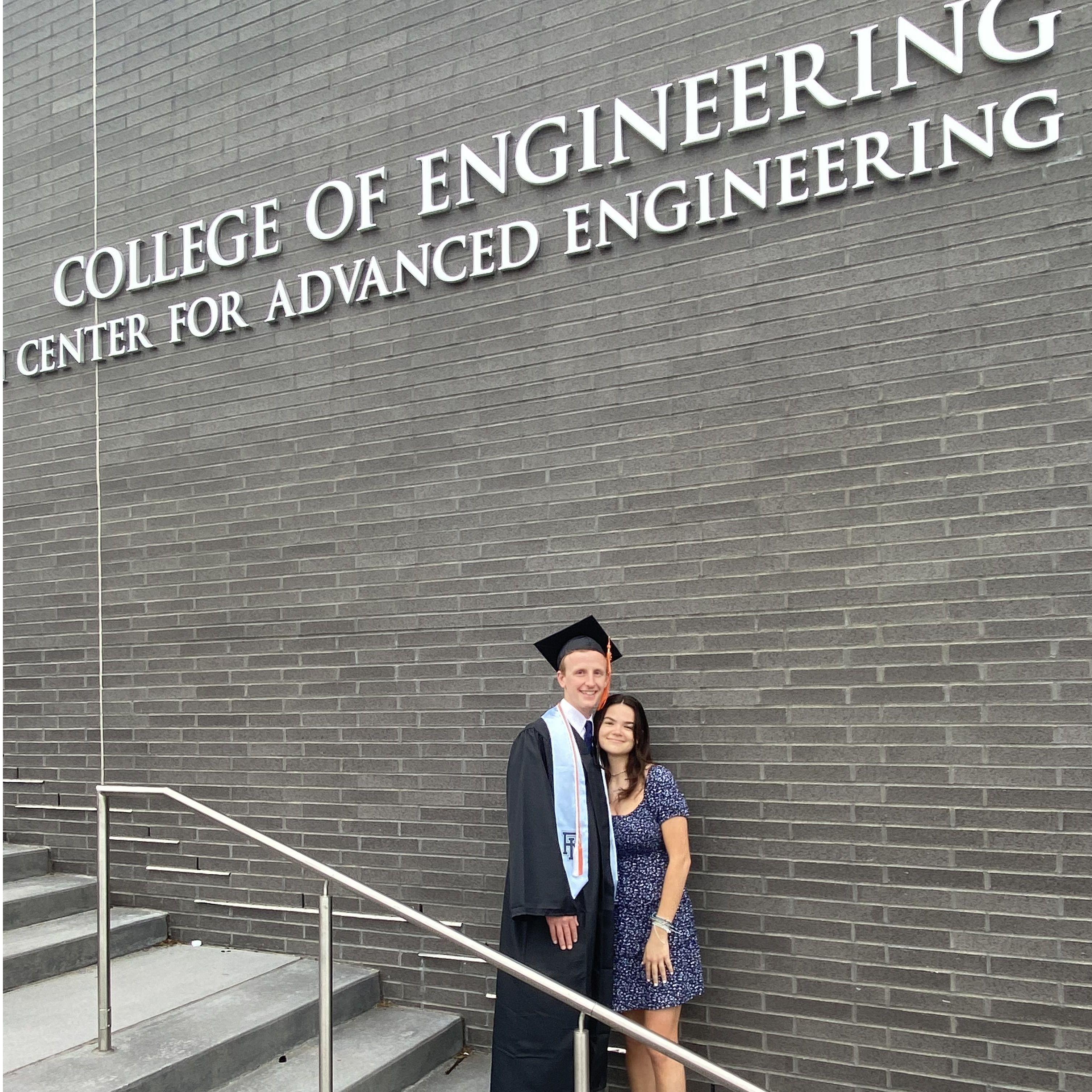 Frankie graduating with TWO degrees!!