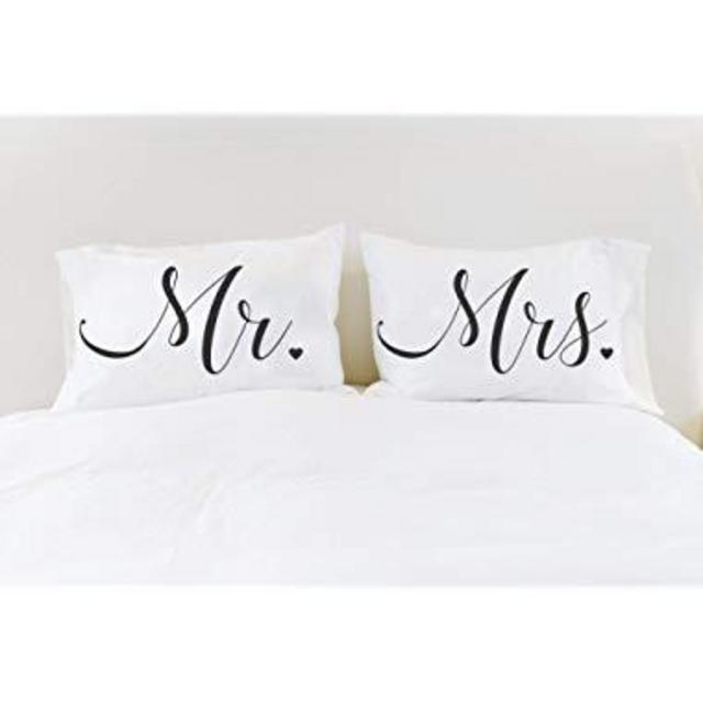 Mr Mrs Pillowcases Couples Pillow Cases Mr Mrs Pillows Unique Wedding Gift Mr Mrs Gift for Couple Bridal Shower Gift for Newlyweds Newly Wed