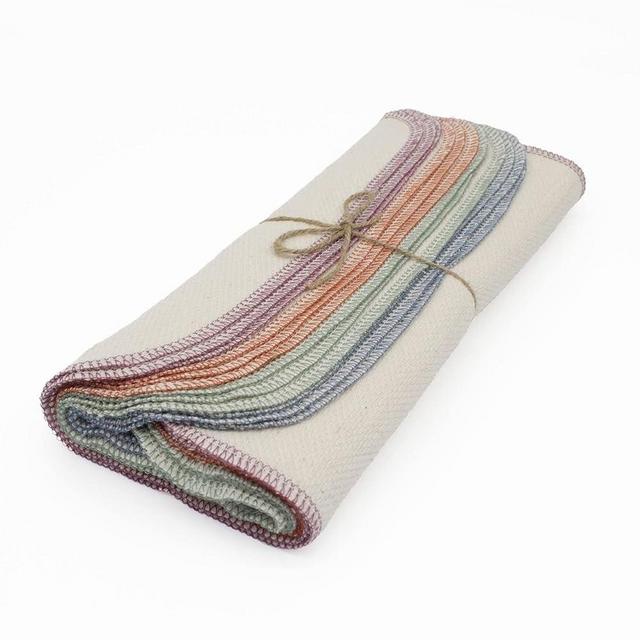 Autumn Collection Reusable Paperless Towels - One Dozen washable reusable paper towels for kitchen, Eco Friendly Sustainable Washable Paper Towel roll, non-paper towels (Autumn Mix Natural)