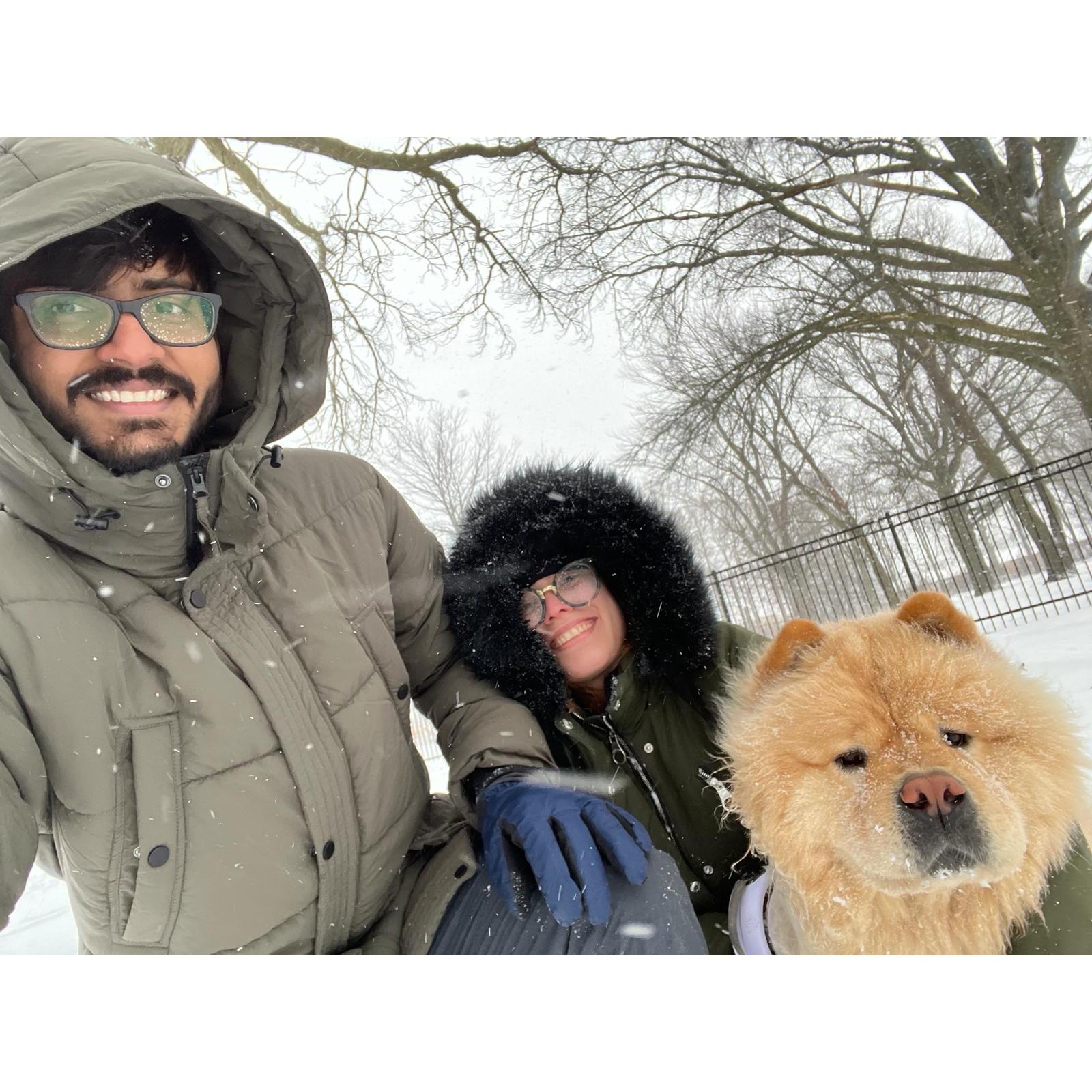 First snowfall together