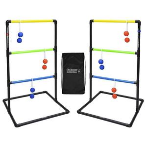 GoSports Indoor / Outdoor Ladder Toss Game Set with 6 Rubber Bolos, Carrying Case and Score Trackers