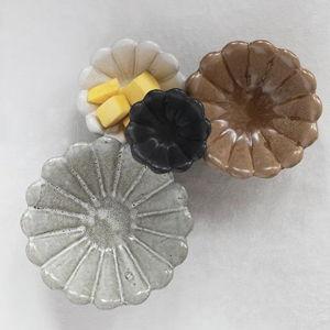 Stoneware Flower Bowls