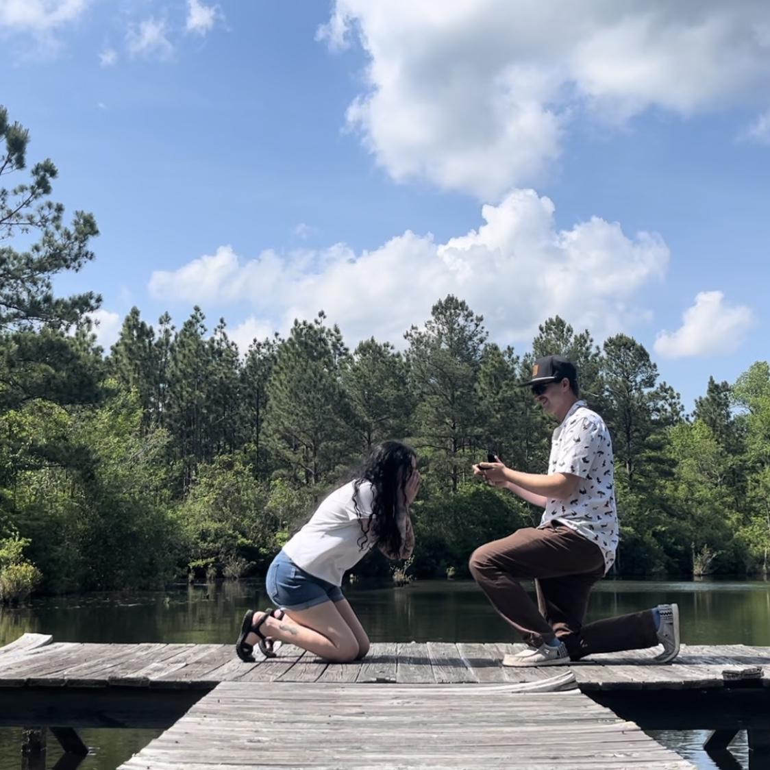 The moment she realized he asked her to marry him