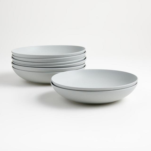 Craft 10" Stone Low Bowls, Set of 8