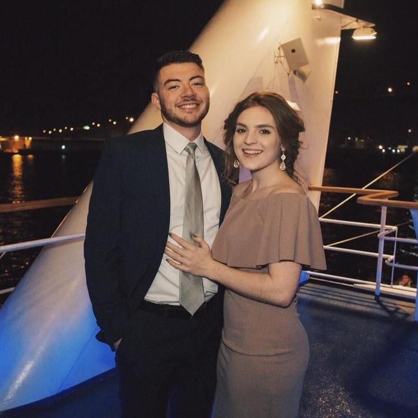 | April 2018 | This photo was taken at our school's Spring Banquet, one day after Aaron asked Jess to be his girlfriend!