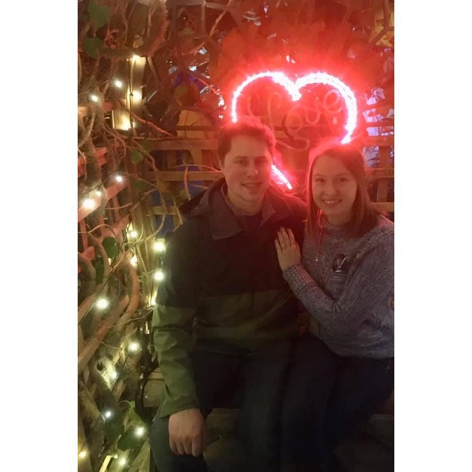Enjoying our engagement at Lumignation