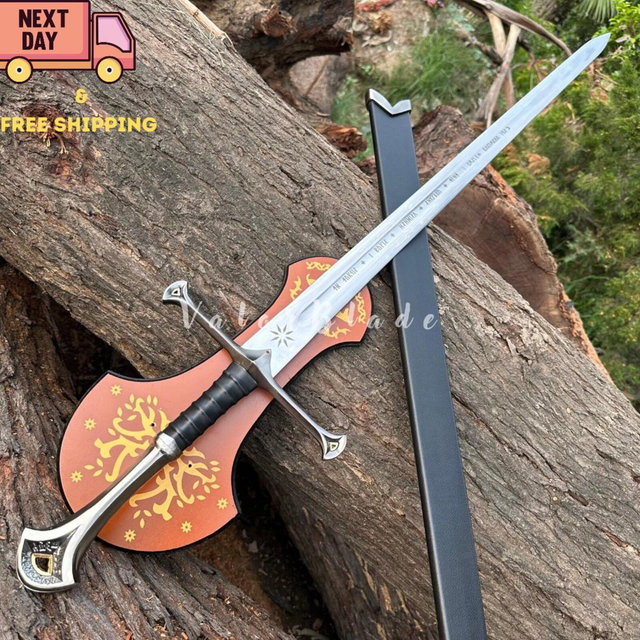 Aragorn's Sword Legendary Anduril - Hand-forged Sword, Costume Sword, Home Decor Sword, Anniversary & Birthday Gift