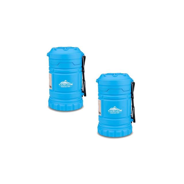 Cascade Mountain Tech Dual Function LED Lantern and Flashlight 2pk - Blue