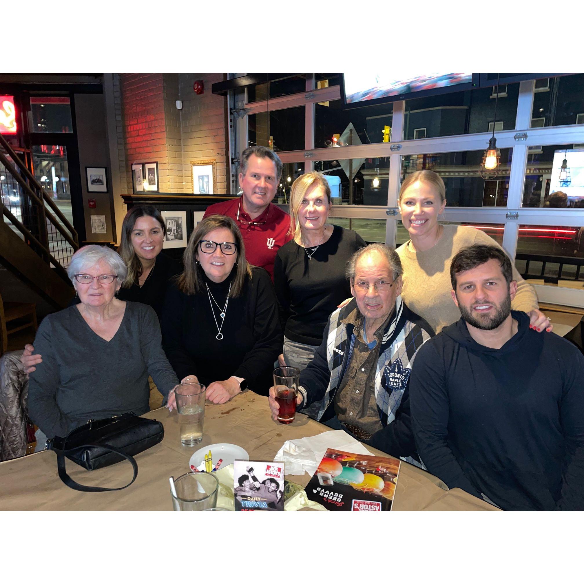 Time visiting Kyle's Canadian family