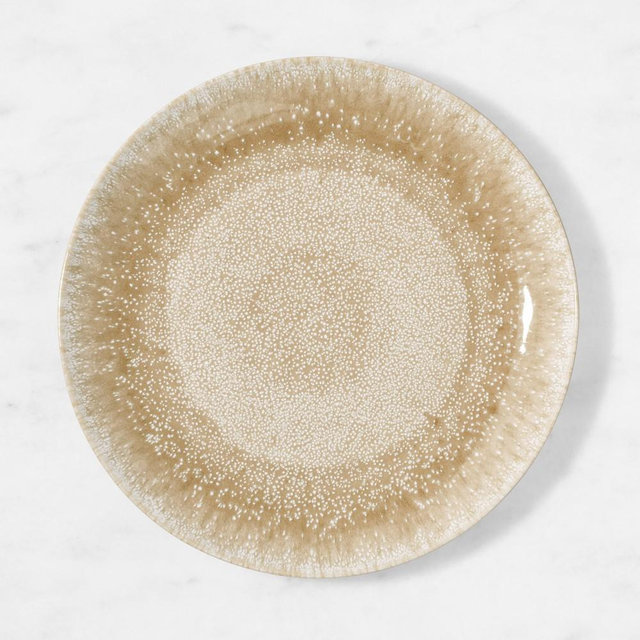 Cyprus Reactive Glaze Dinner Plates, Set of 8, Sand