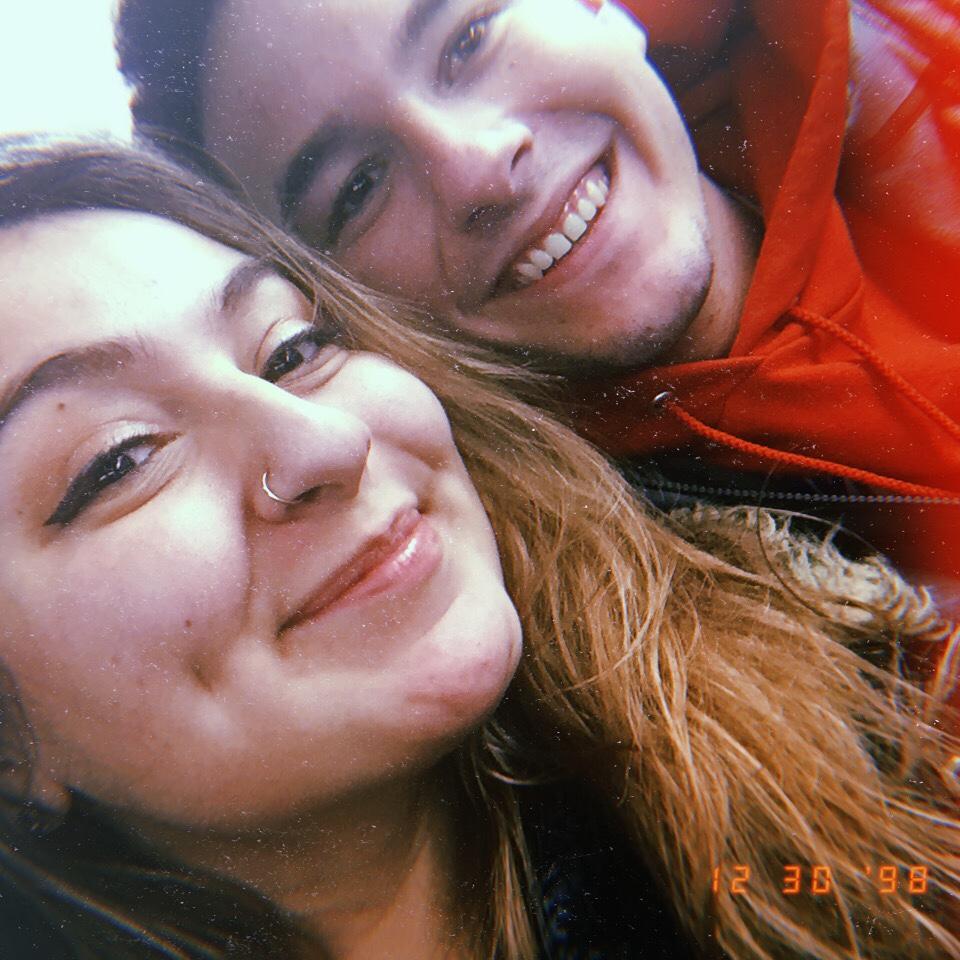 One of our first dates, about 4 years after the first time we met. We took the train to the city and went to the science and industry museum!