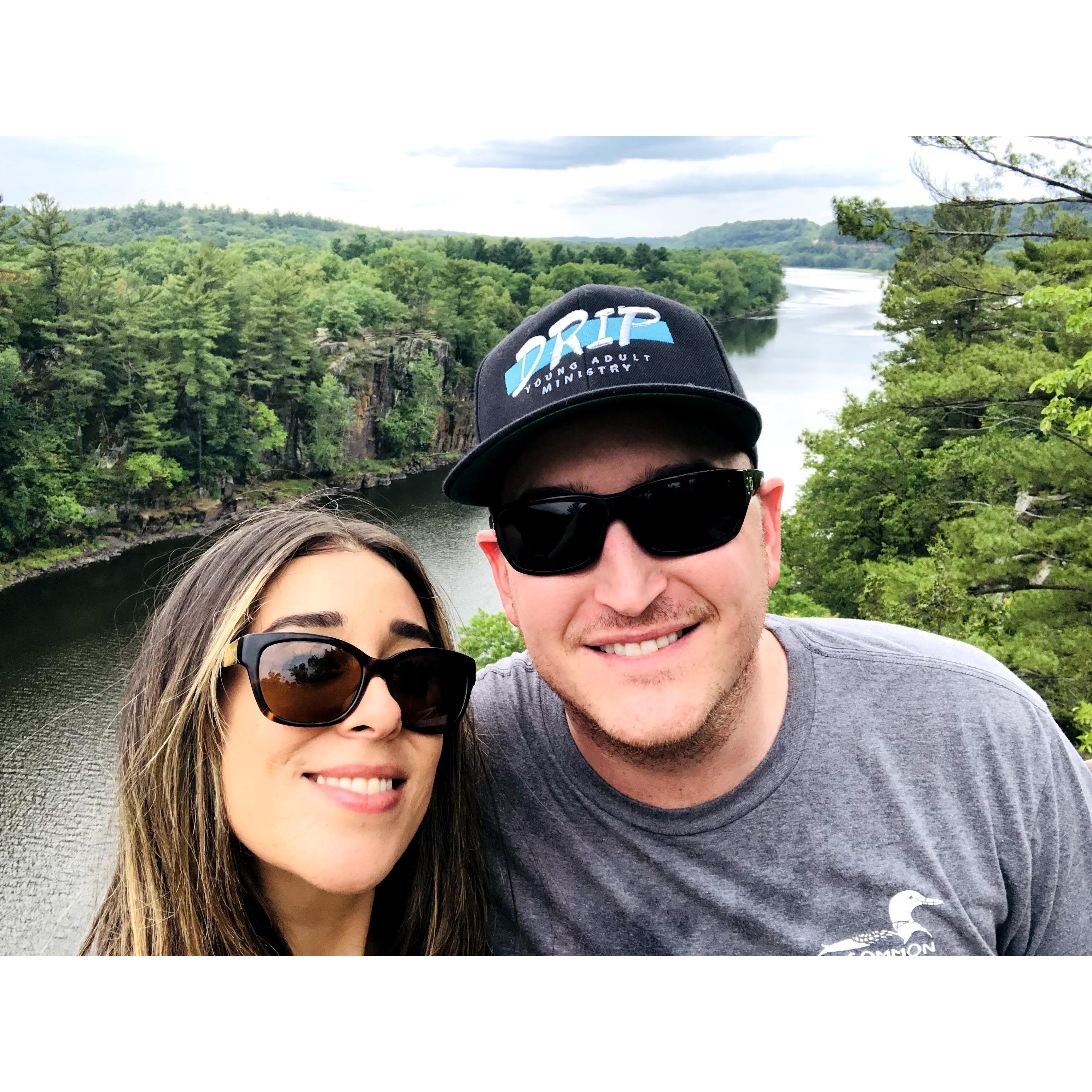 Where: Interstate State Park, Minnesota 
When: August 8, 2021 
Why: Exploring Minnesota to see if this is where we want to plant roots.