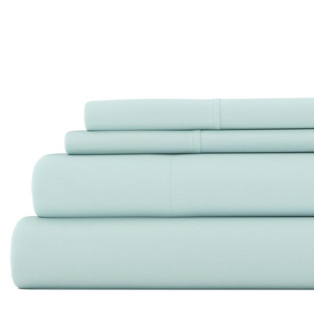 Becky Cameron, Easy Care, Solid Sheet Set, Full, Aqua Blue