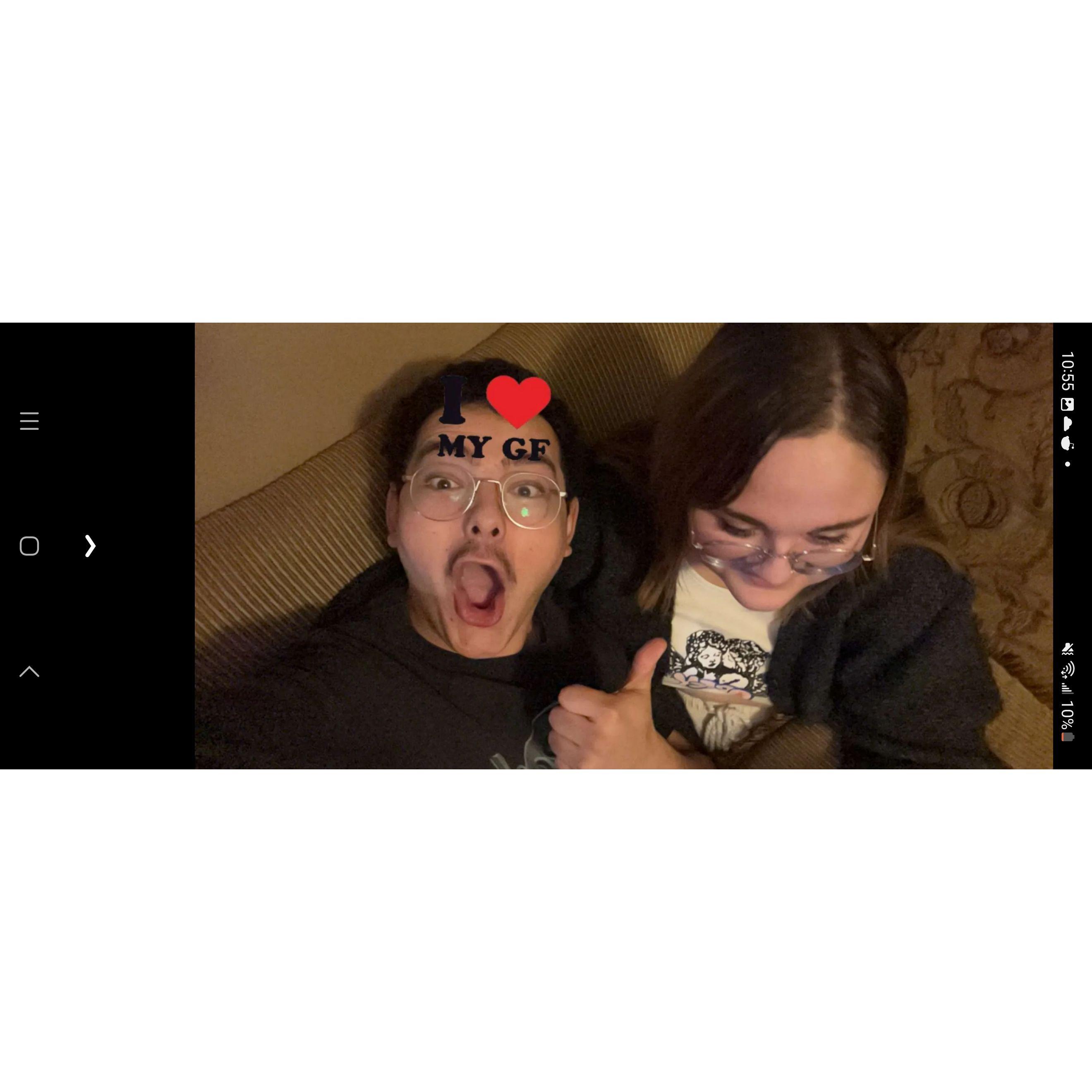 Vinny being silly when we first started dating