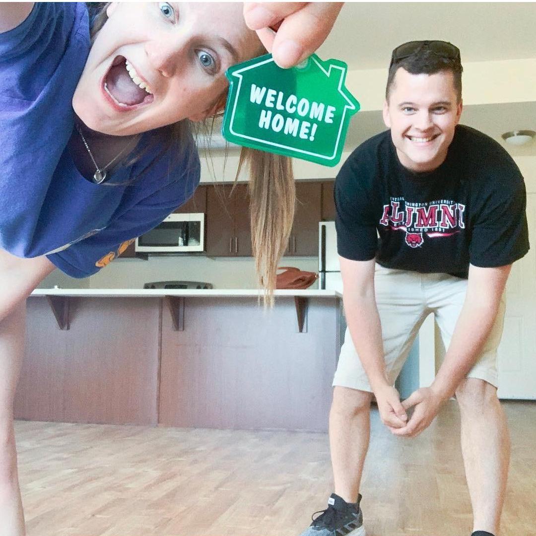 The day we moved into our apartment together!