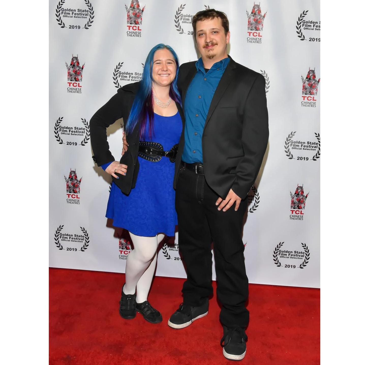 At the Golden State Film Festival at The TCL Chinese 6 Theater in Hollywood for a screening of a short film Joe wrote called "The Devil Lives in Clarksville County". - March 22, 2019