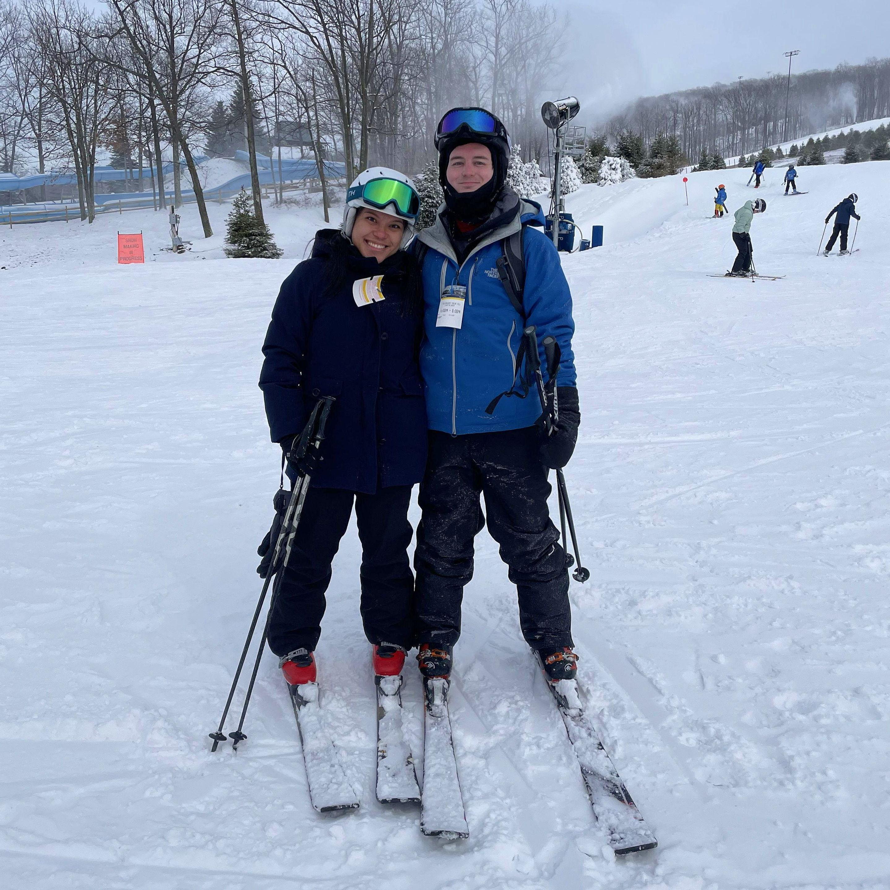 Viane's First Time Skiing