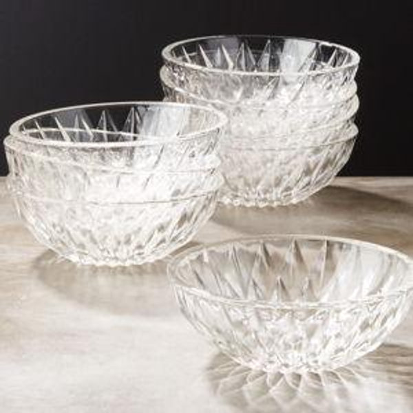 Daphne Modern Glass Mini Serving Bowl Set of 8 + Reviews | CB2