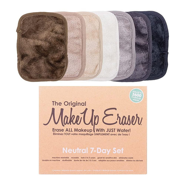 MakeUp Eraser, 7-Day Set, Erase All Makeup With Just Water, Including Waterproof Mascara, Eyeliner, Foundation, Lipstick, and More