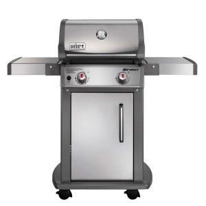 Spirit S-210 2-Burner Propane Gas Grill in Stainless Steel with Built-In Thermometer