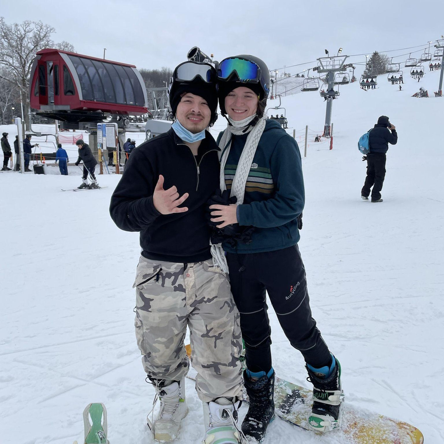 Our First time Shredding it together, Emilio Spent more time on the ground then anything else.
