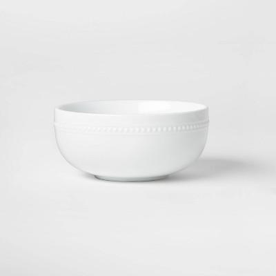 Porcelain Beaded Rim Cereal Bowl