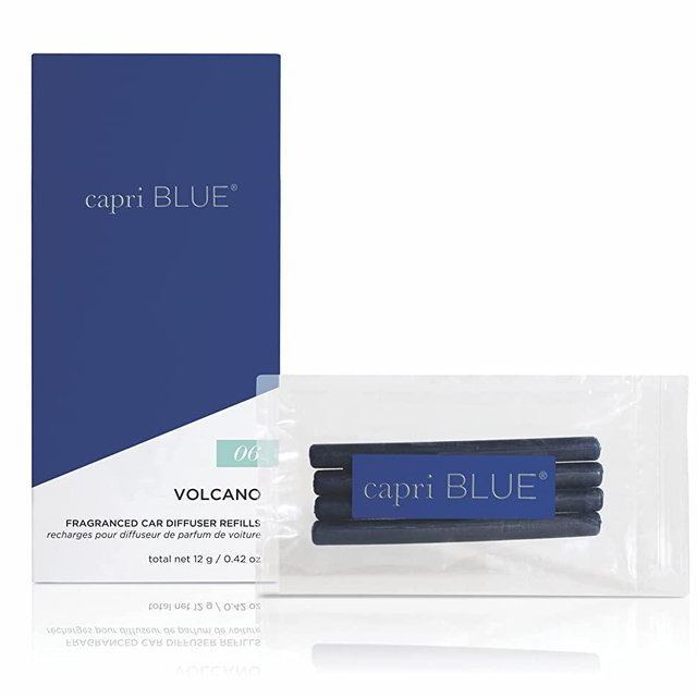 Capri Blue Fragranced Car Diffuser Refills - Volcano Car Freshener Refills - Car Scent Diffuser Refills