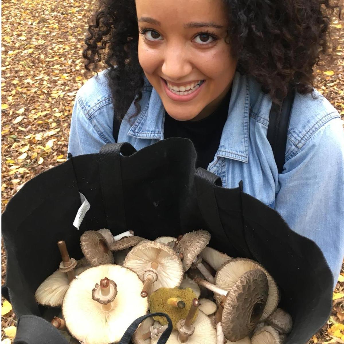 Enjoying our mushroom picking adventures in the CZ.