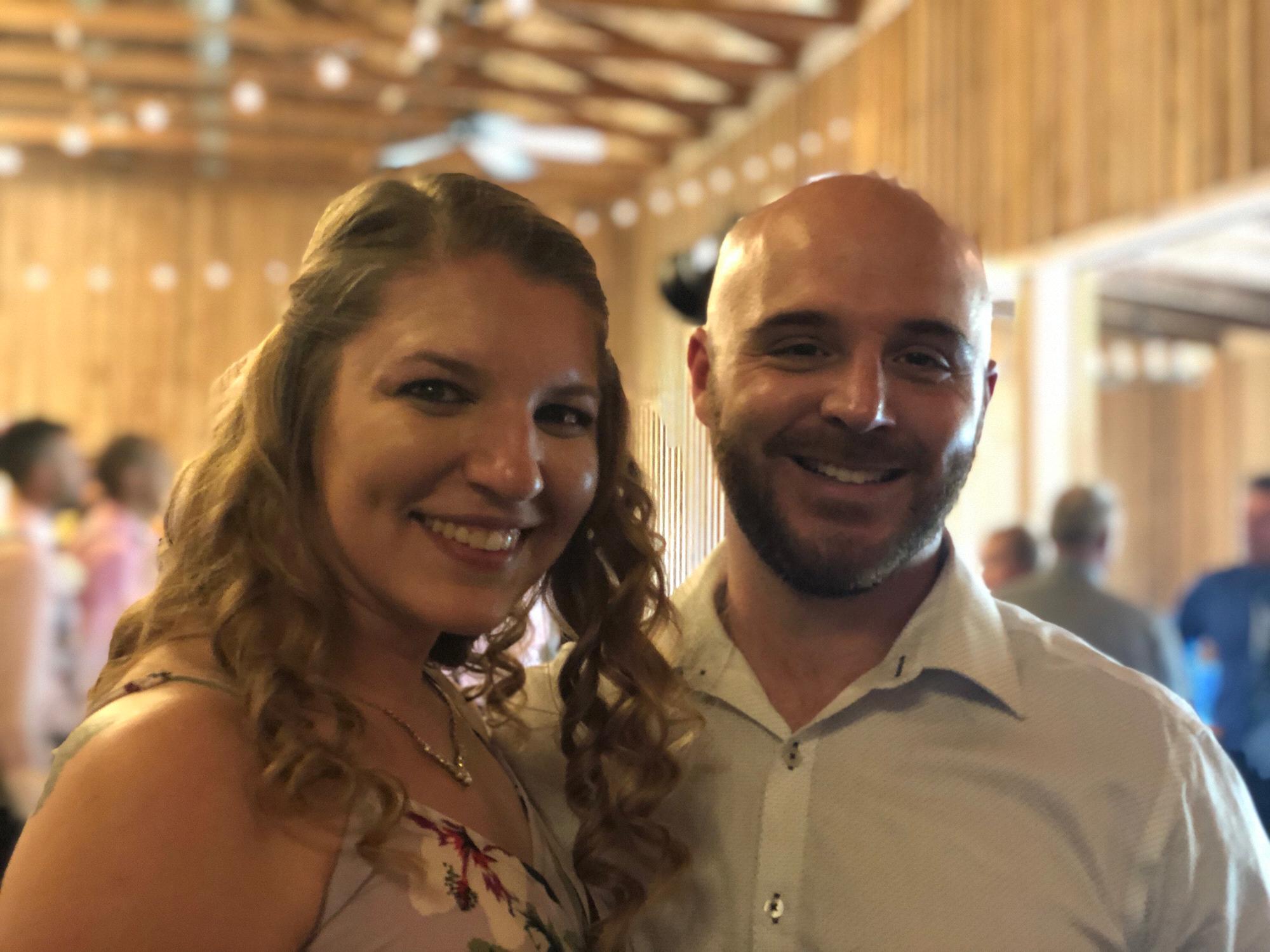 At a friend's wedding