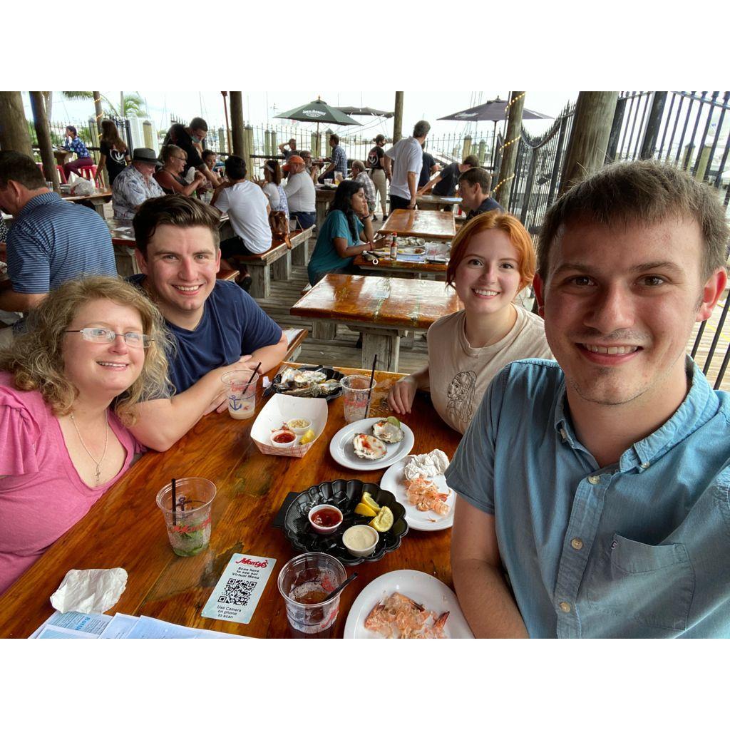 Kendal, Jacob, Bethany, and Quinton at Monty's in Miami