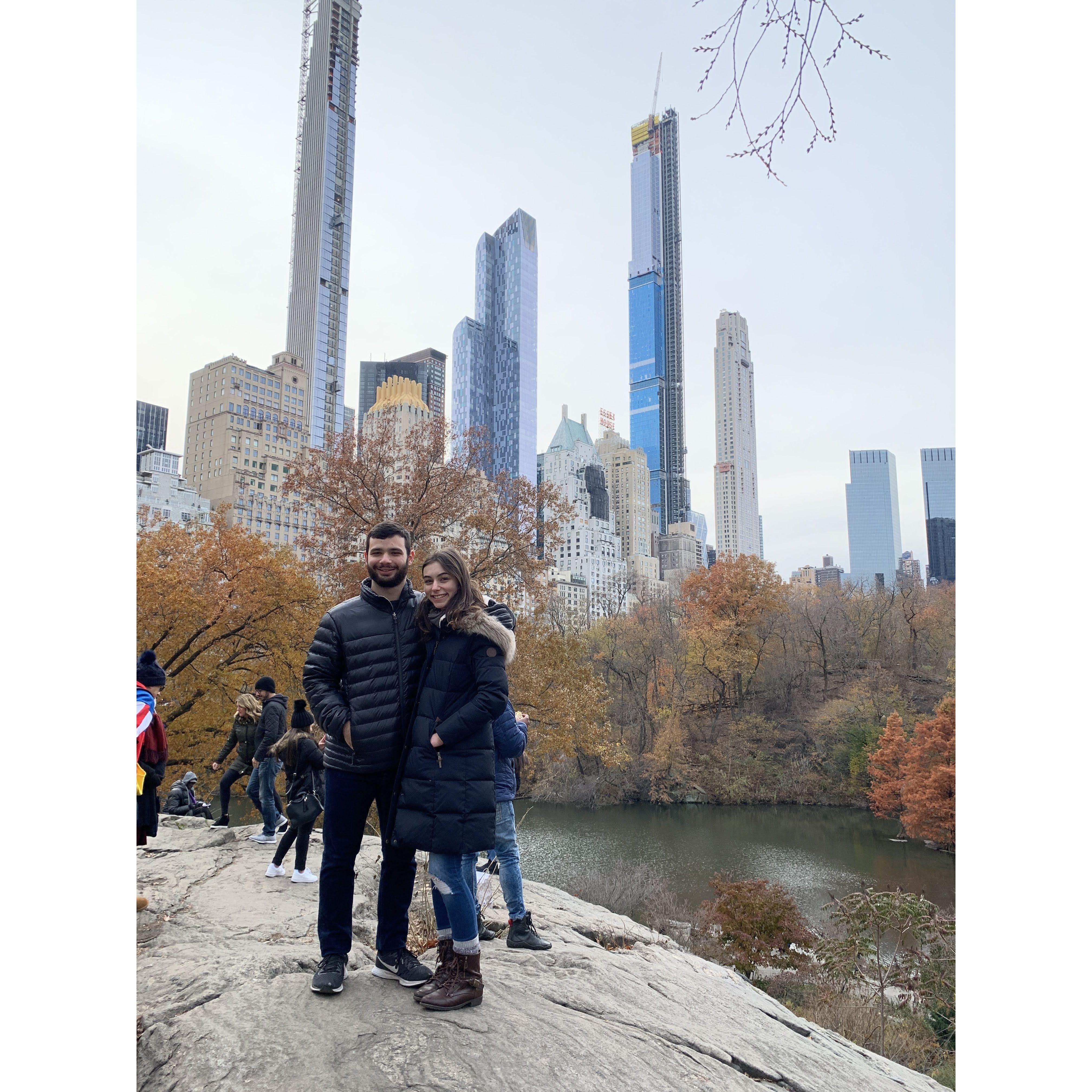 Our first trip to New York when we just started dating.