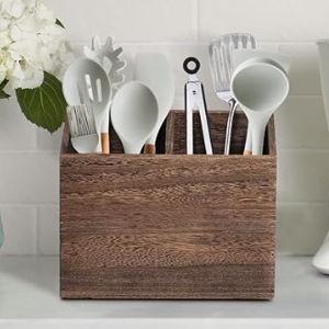 Wooden Kitchen Utensil Caddy