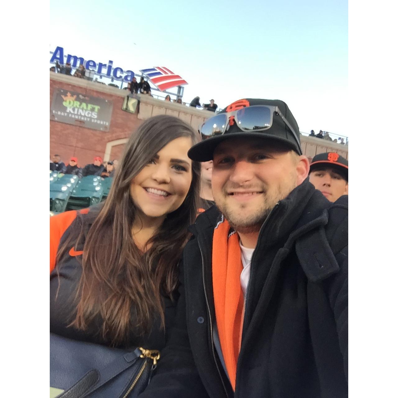 Our first Giants Game!