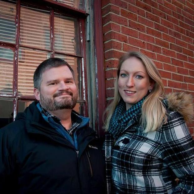 Engagement pictures during a cold day in Portland Maine!