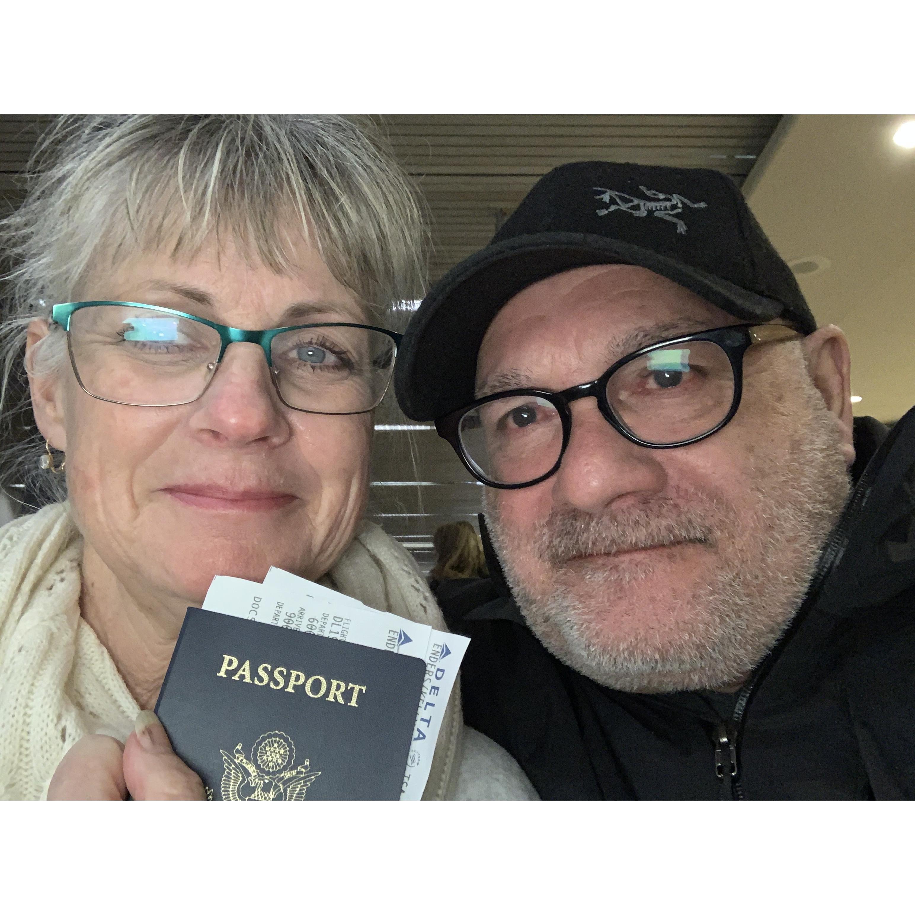 Our first of many trips...this one to Mexico