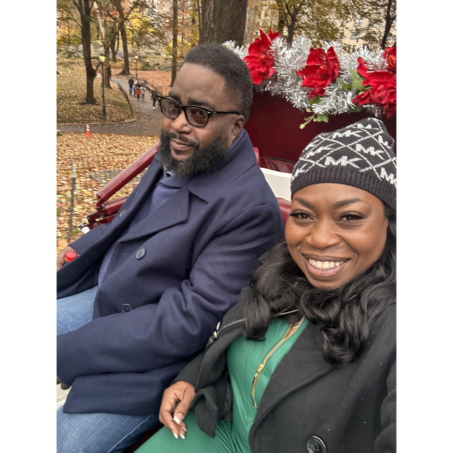 NYC - Carriage Ride through Central Park - Minutes before the surprise proposal - November 22, 2023