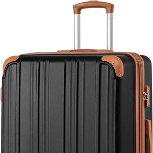 Coolife Carry On Luggage (apricot black, S(20in))