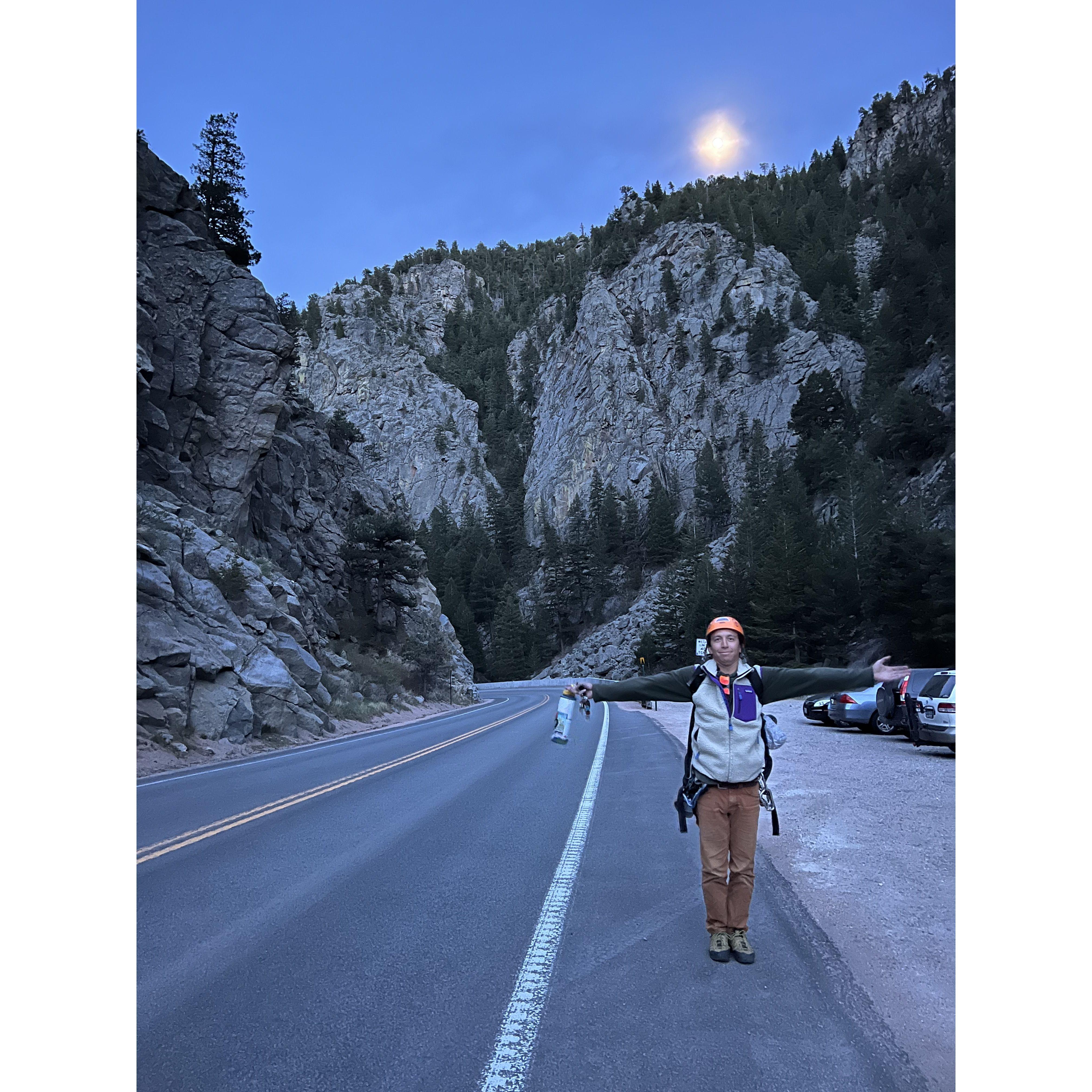 Climbing in Boulder Canyon | Colorado