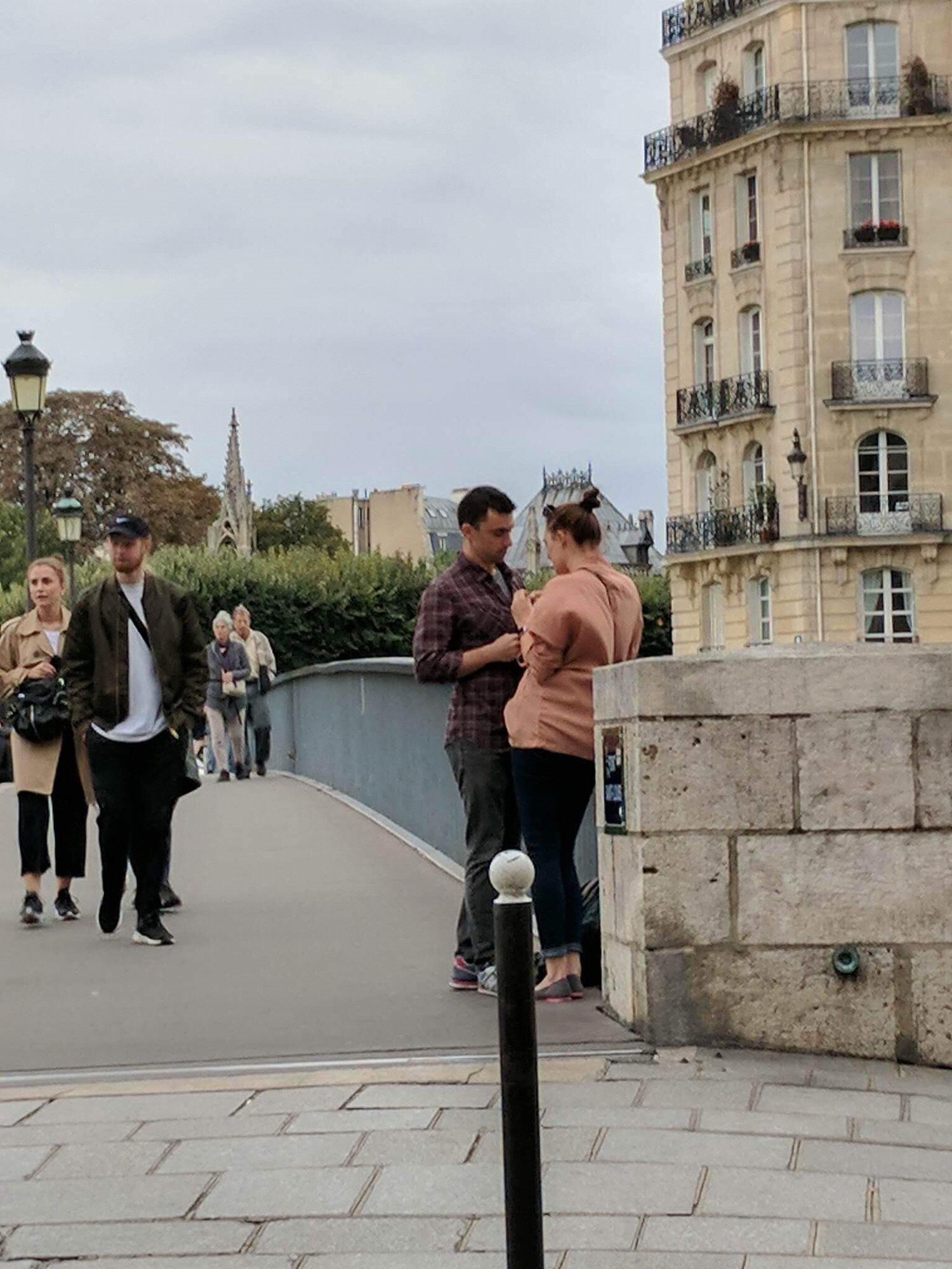 Despite her very casual, nonchalant stance in this photo, Alex was extremely taken off guard due to the fact that they never went ring shopping together (John didn’t see the need to ruin the surprise)