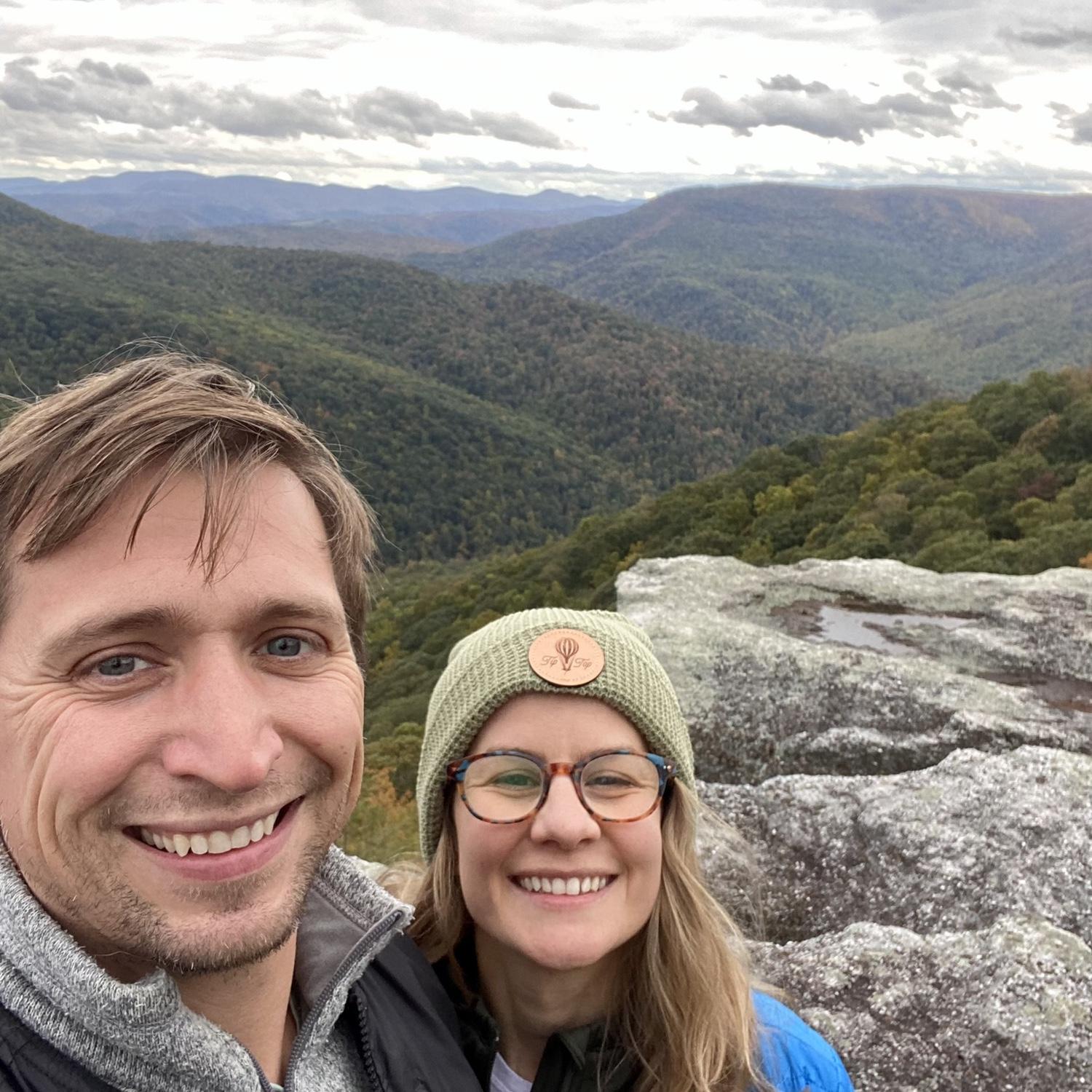 Exploring the mountains in West Virginia