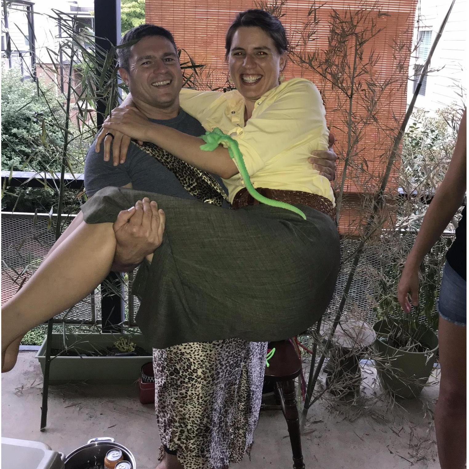 Tarzan and Jane at our friend "Jungle Jill's" party
