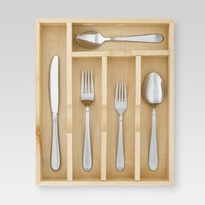 Almiqua 45pc Stainless Steel Silverware Set With Caddy - Threshold™