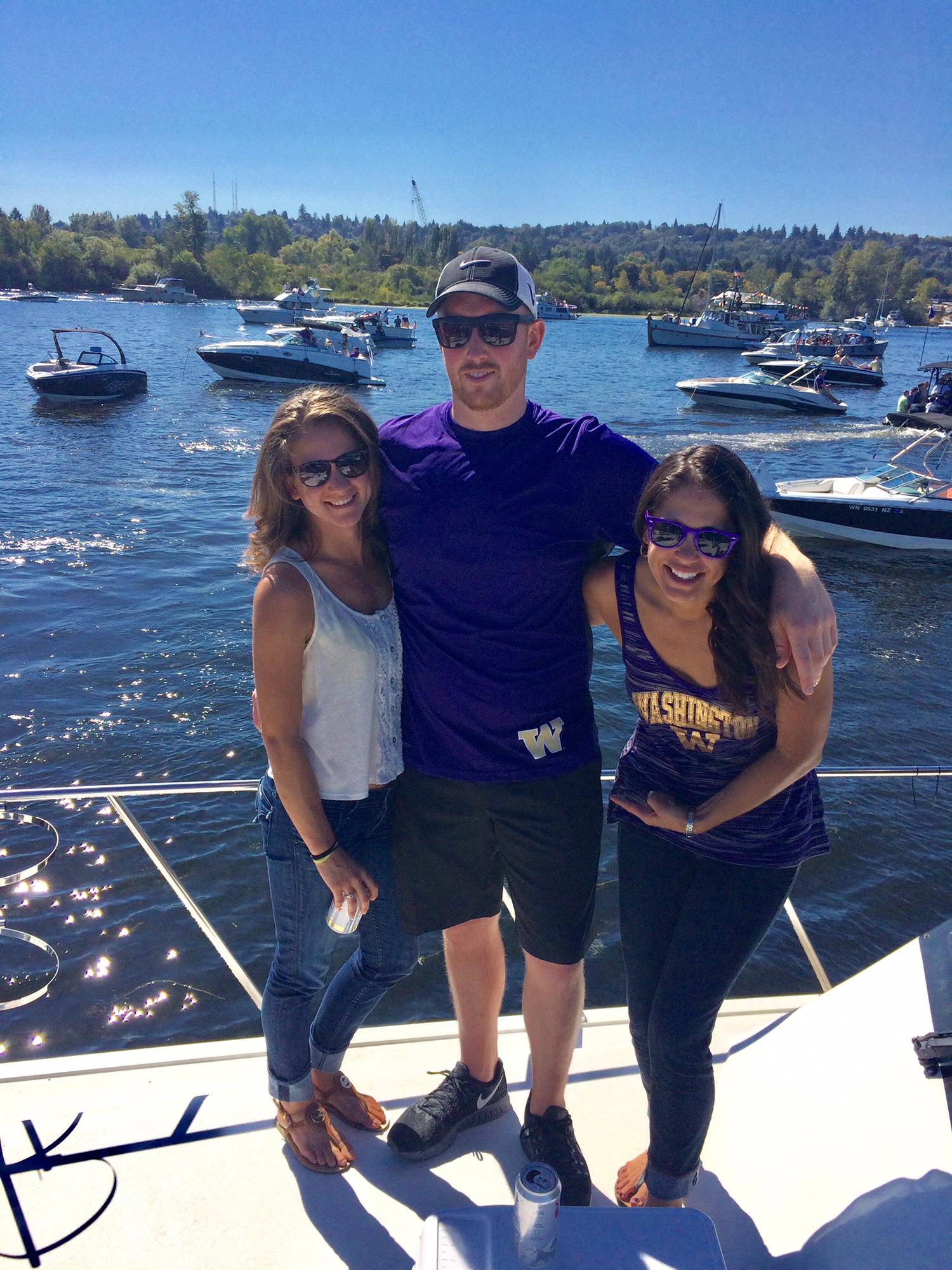 Jake showing his true allegiance to the Huskies