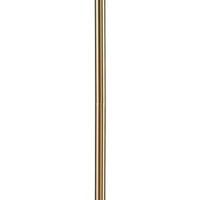 Dyna 58" Antique Brass and Cream Scallop Shade 2-Light Floor Lamp | Traditional Tall Standing Skinny Pole Pull Chain Gold Finish Living Room Bedroom House Reading Office Home Dining Décor