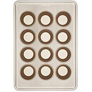 USA Pan Bakeware Cupcake and Muffin Pan, 12 Well, Nonstick & Quick Release Coating, Made in the USA from Aluminized Steel